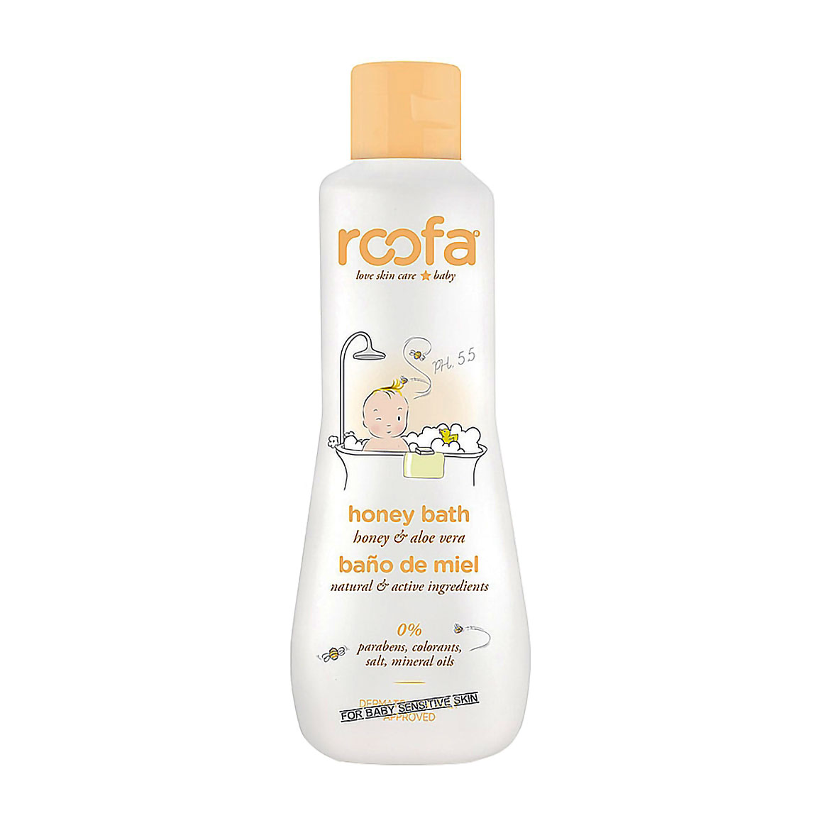 Дитяча пінка для ванни Roofa Honey Bath, 200 мл
